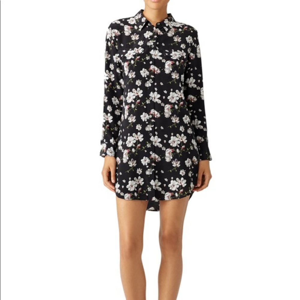 COPY - Equipment Floral Silk Shirtdress